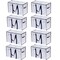 VENO 8 Pack Extra Large Transparent Moving Storage Bags with Zippers, Foldable Heavy-Duty Tote for Space Saving, Alternative to Moving Boxes, Packing Supplies, Plastic Storage Bins (Clear, 8 Pack)